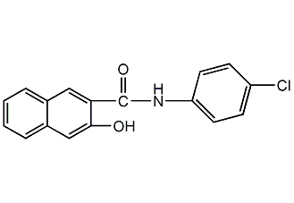 N-(3-hydroxy-2-naphthoyl)p-chloroaniline structural formula