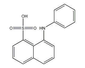 8-aniline-1-naphthalenesulfonic acid structural formula