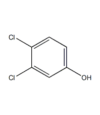 3,4-dichlorophenol structural formula